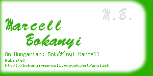 marcell bokanyi business card